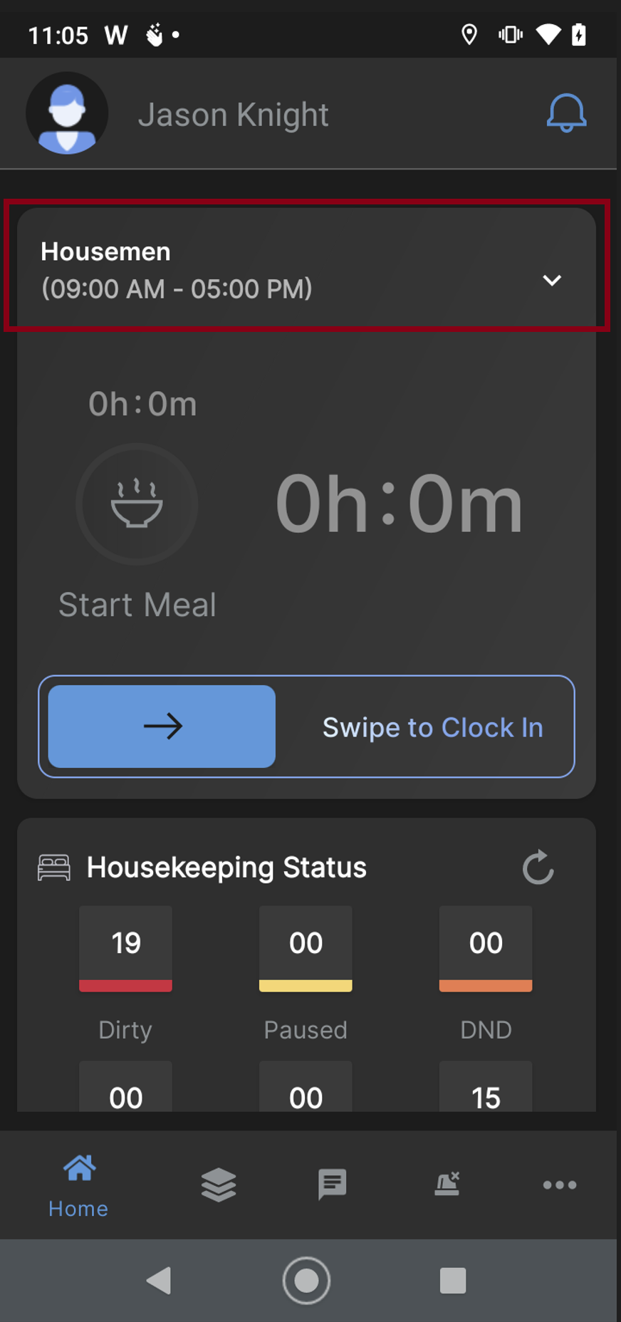 How to clockin on the mobile app when you work multiple positions