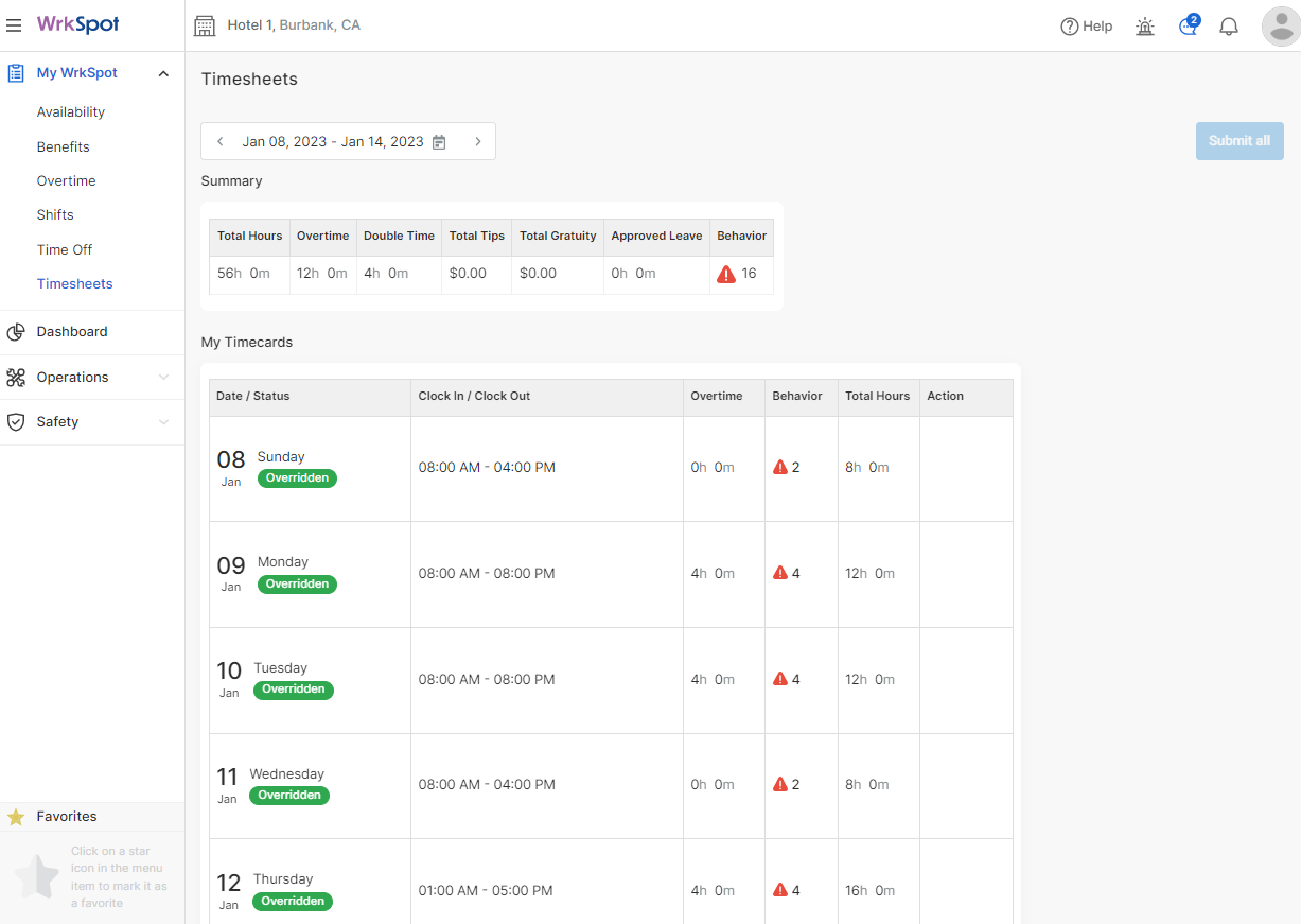 For Employees: View and Approve Timesheets (Web) – WRKSPOT Help Center